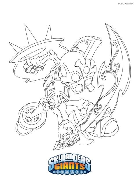 Coloriage Skylander Imaginator Coloriage Skylanders Giants A Blogueur Coloriages