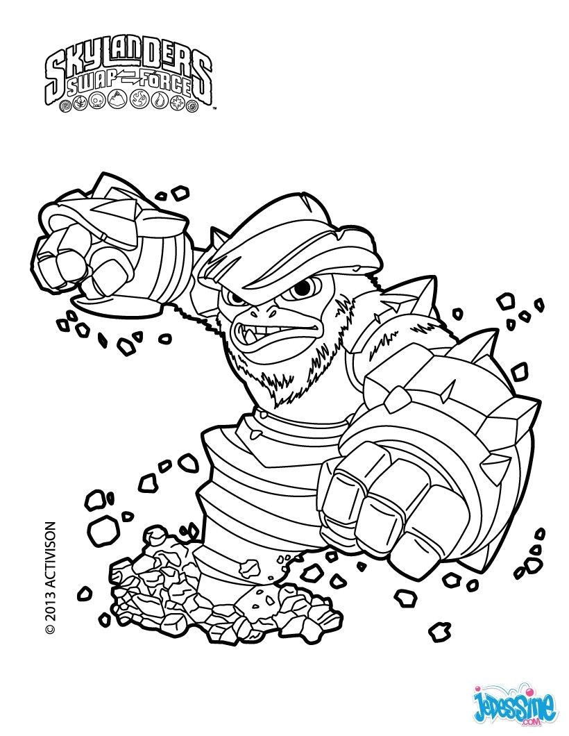 Coloriage Skylander Imaginator Skylanders Swap force Coloring Sheets