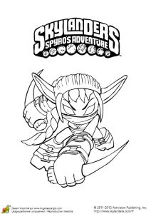 Coloriage Skylanders En Ligne Coloriage Skylanders Stealth Elf