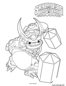 Coloriage Skylanders En Ligne Coloriage Skylanders Trap Team Wallop Dessin