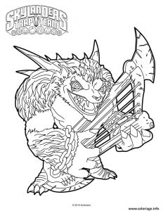 Coloriage Skylanders En Ligne Coloriage Skylanders Trap Team Wolfgang Dessin
