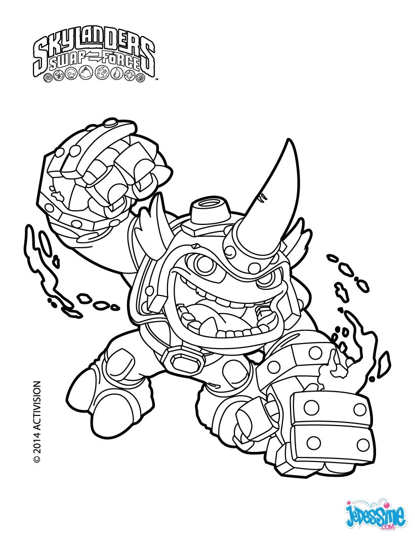 Coloriage Skylanders Superchargers 18 Dessins De Coloriage Skylanders Superchargers   Imprimer
