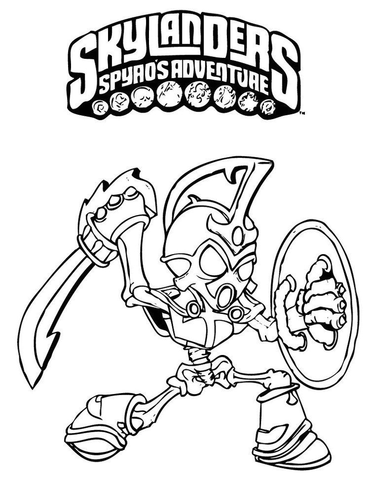 Coloriage Skylanders Superchargers Skylanders Trap Team Coloring Sheet for Kids