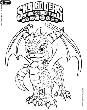 Coloriage Skylanders Trap Team à Imprimer Skylander Spyro De Draak is Een Geduchte Tegenstander Kan