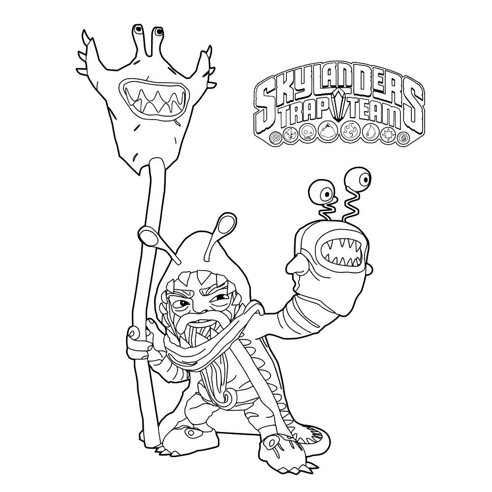 Coloriage Skylanders Trap Team à Imprimer Skylanders Trap Team Chompy Mage Pinterest