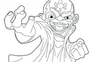 Coloriage Skylanders Trap Team Coloriage De Skylanders Swap force Gill Grunt Trap Team Kaos