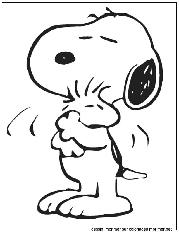 Coloriage Snoopy En Ligne Coloriage Snoopy Et Les Peanuts Sur Coloriage   Imprimer Du Net