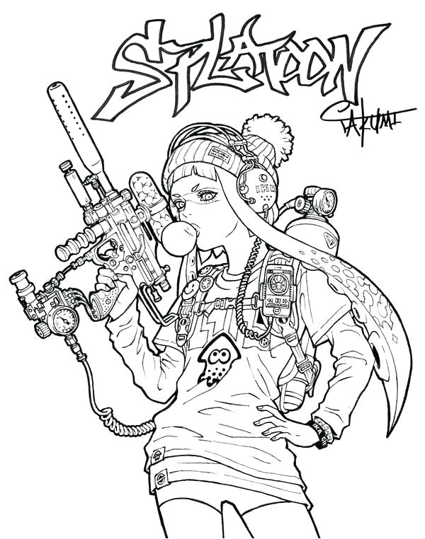 Coloriage Splatoon 2 Coloriage De Splatoon Hd Wallpapers Armes – Enajo