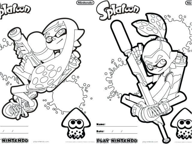 Coloriage Splatoon En Ligne Coloriage Splatoon En Ligne Gratuit Coloriage De Splatoon Cool