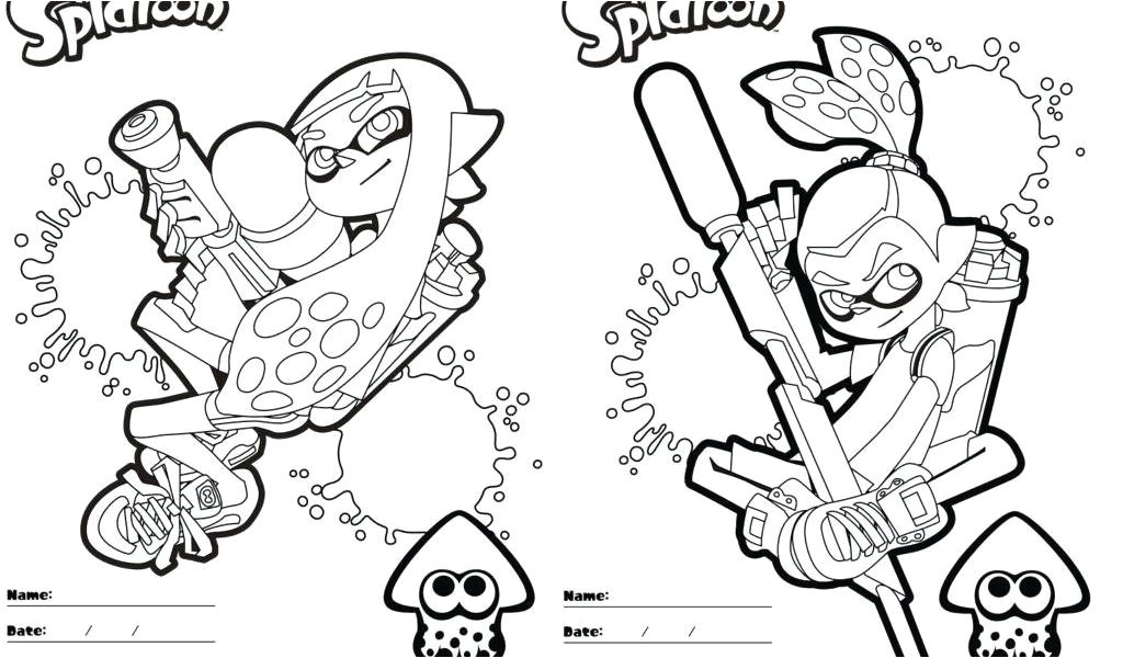 Coloriage Splatoon En Ligne Coloriage Splatoon En Ligne Gratuit Coloriage De Splatoon Cool