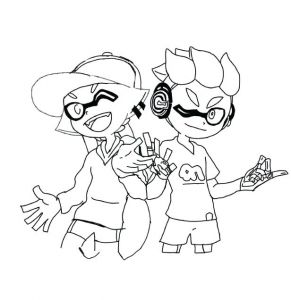 Coloriage Splatoon En Ligne Gratuit Coloriage De Splatoon Je Vais Prendre Se Dessin Pour Ma Profil