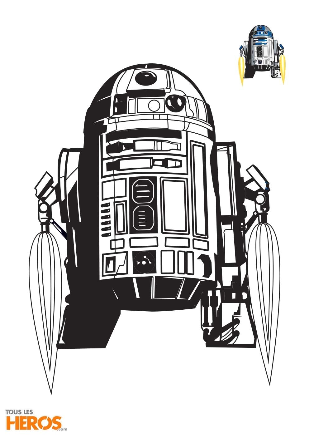 Coloriage Star Wars R2d2 Découvrez 5 Nouveaux Coloriages Star Wars Sur Le Blog De tous Les