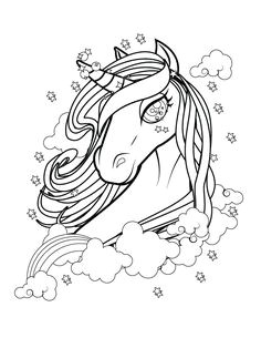 Coloriage Swag Fille J Aime Les Licornes   Imprimer Et Colorier Pinterest