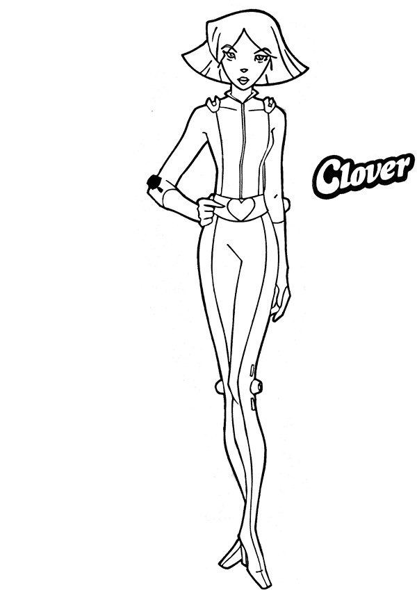 Coloriage totally Spies A Faire Sur L ordinateur Coloriage totally Spies A Faire Sur L ordinateur