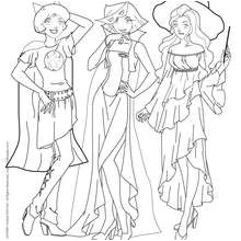 Coloriage totally Spies A Faire Sur L ordinateur Coloriages Sam Alex Et Clover Fashion 3 Fr Hellokids