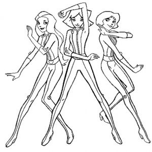 Coloriage totally Spies Clover Coloriage totally Spies En Ligne Gratuit Imprimer