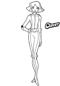 Coloriage totally Spies Clover Coloriage totally Spies – Ideadejuego