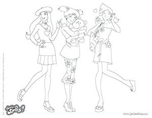 Coloriage totally Spies Clover Coloriage totally Spies Sam Alex Et Clover A Halloween Bouton