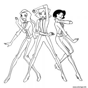 Coloriage totally Spies En Ligne Coloriage totally Spies A Colorier Dessin