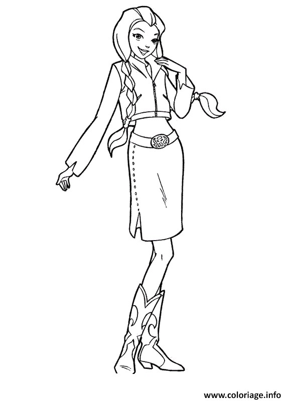 Coloriage totally Spies Gratuit Imprimer Coloriage Cute Sam totally Spies Dessin