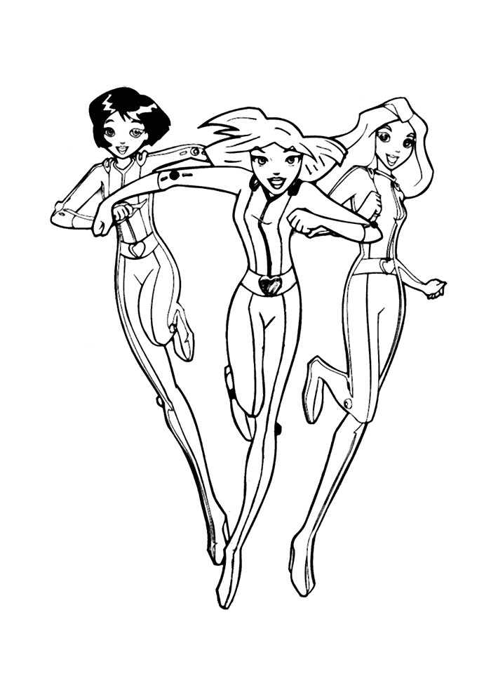 Coloriage totally Spies Gratuit Imprimer totally Spies 38 Dessins Animés – Coloriages   Imprimer