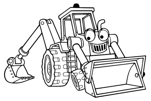 Coloriage Tracteur Pelleteuse Coloriage Tracteur Agricole