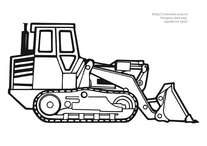 Coloriage Tractopelle à Imprimer Dessin Tracteur A Colorier Az Coloriage