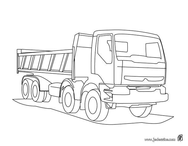 Coloriage Tractopelle En Ligne Coloriages Coloriage D Un Camion De Chantier Fr Hellokids