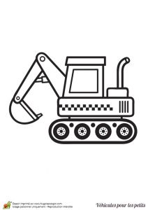 Coloriage Tractopelle Hugolescargot Coloriage D Un Véhicule Pour Les Petits Un Tractopelle
