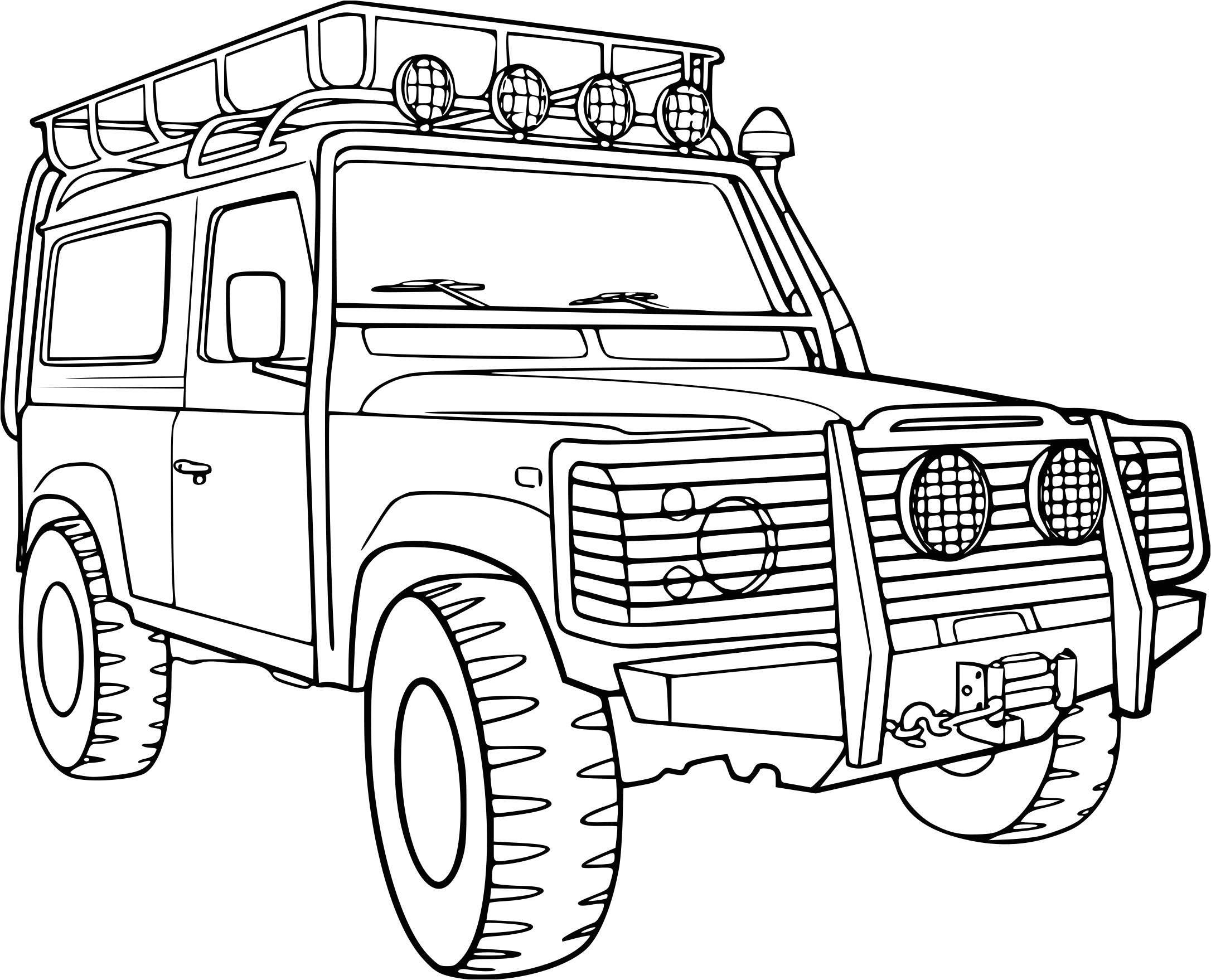 Coloriage Voiture 4×4 Coloriage Voiture 44   Imprimer