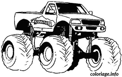 Coloriage Voiture 4×4 Coloriage Voiture 4×4 Jecolorie