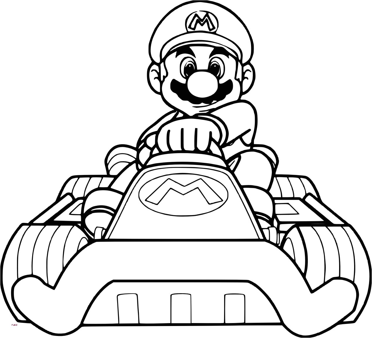 Coloriage Voiture Mario Kart Coloriage Voiture Mario Kart Meilleure Page  Colorier