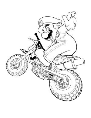 Coloriage Voiture Mario Kart Mario Coloring Page Coloriages Enfant Pinterest