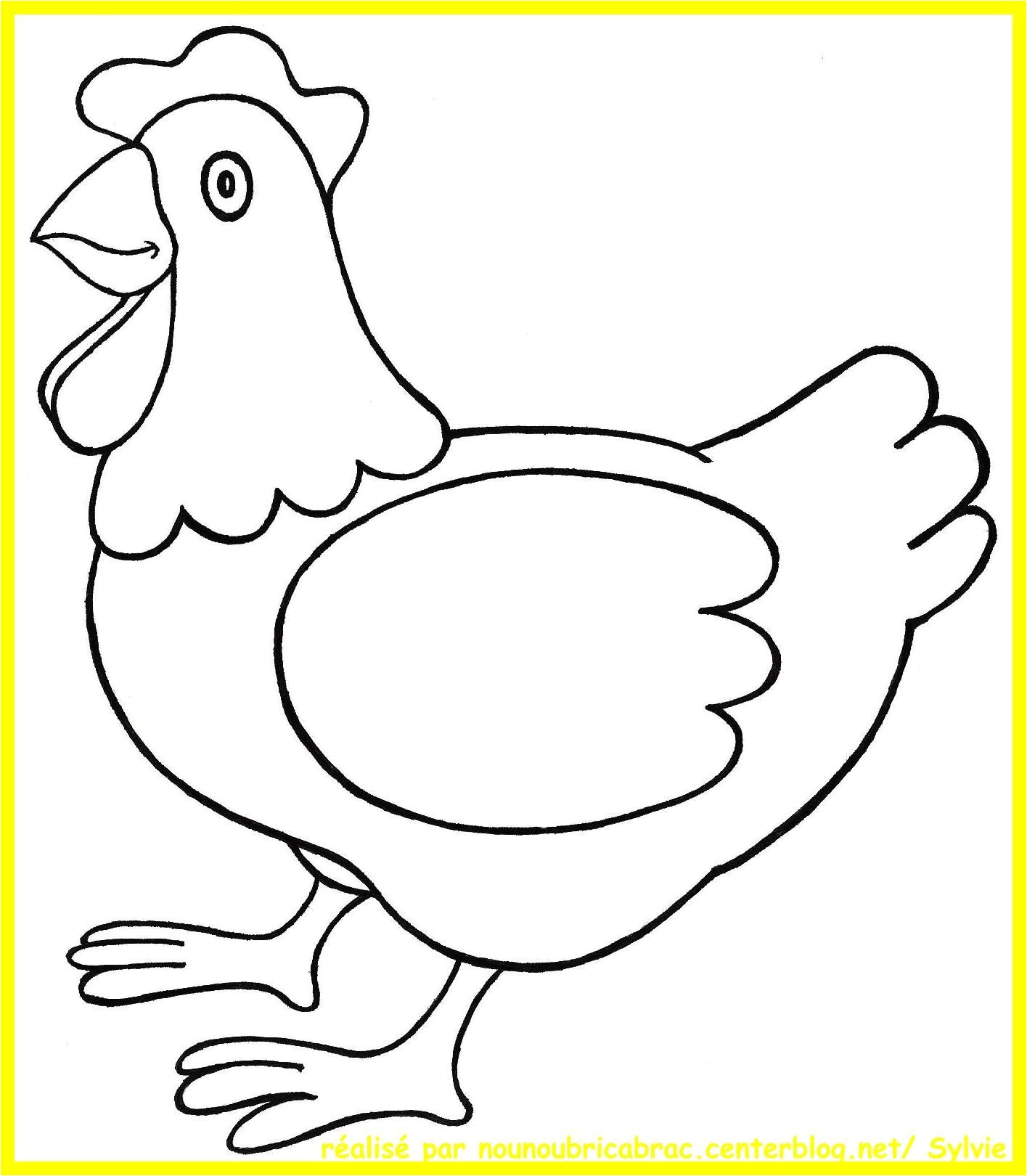 Dessin Coloriage Heidi Coloriage Poule   Colorier Dessin   Imprimer Wided
