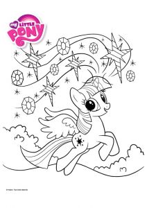 Dessin Coloriage Heidi Le Pony Sparkle Entrain De Jouer Avec Les étoiles Beau Dessin  