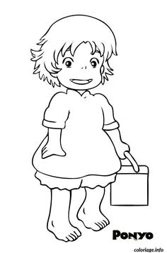 Dessin Coloriage Heidi Ponyo sosuko Anime Club