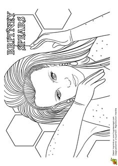 Dessin Coloriage Swag A Colorier La Chanteuse Tal Qui Passe Sa Main Dans Les Cheveux