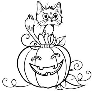Halloween Coloriage Gratuit A Imprimer Hugo L Escargot Coloriage Chat Sur Une Citrouille D Halloween En Ligne Gratuit  