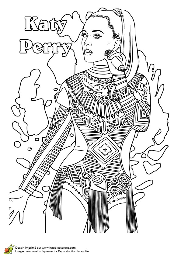Hugo L Escargot Coloriage totally Spies Coloriage Chanteuse   La Mode Katy Perry Hugolescargot