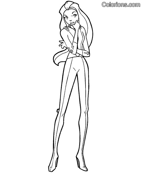 Hugo L Escargot Coloriage totally Spies Hugo L Escargot Coloriage totally Spies
