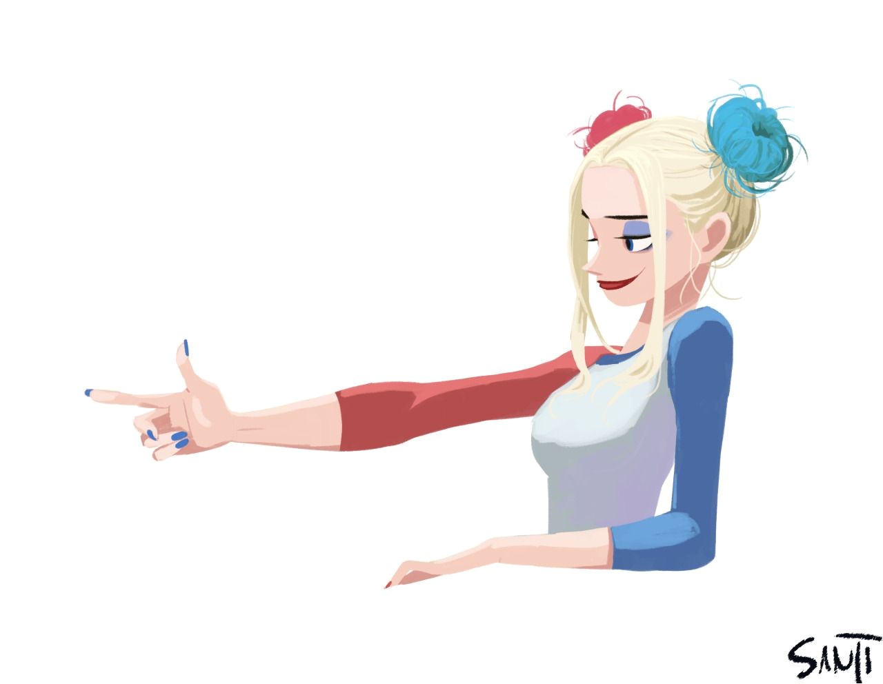 Jeux Coloriage Harley Quinn Pinup arena • Sanjiseo Harley Quinn Doodle