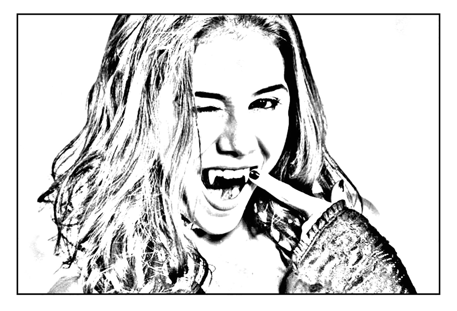 Jeux De Coloriage De Chica Vampiro Chica Vampiro Daisy Tape La Pose Coloriage Chica Vampiro