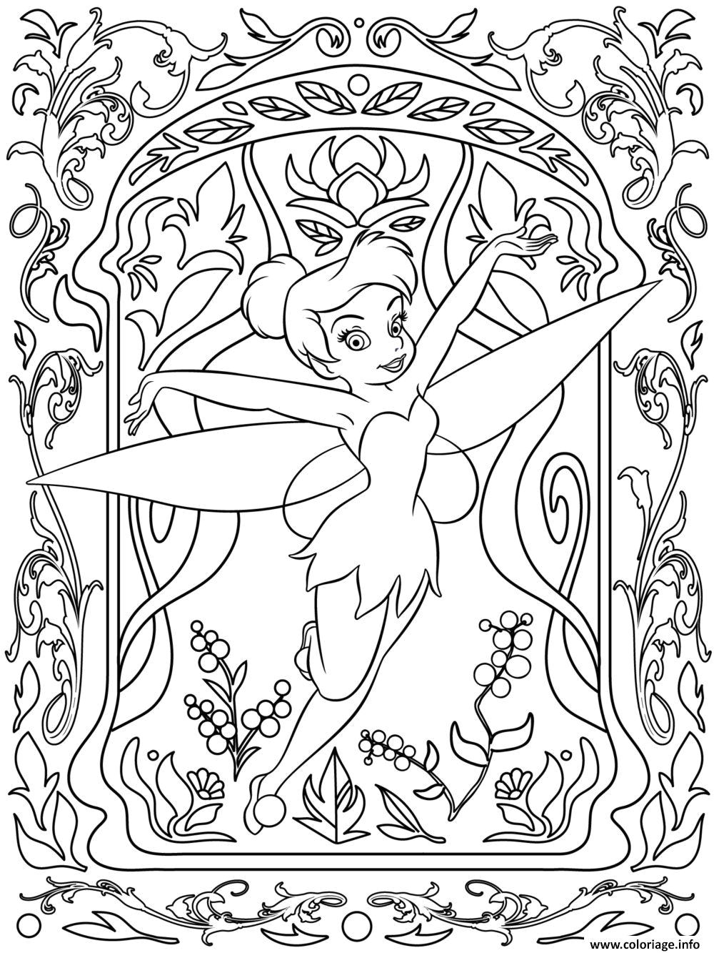 Jeux De Coloriage De Princesses Disney Gratuit Coloriage Mandala Disney Tinker Bell Dessin