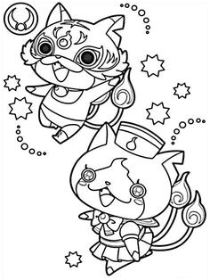 Jeux De Coloriage De Yo-kai Watch Coloriages   Imprimer Des Personnages Fascinants De Yo Kai Watch