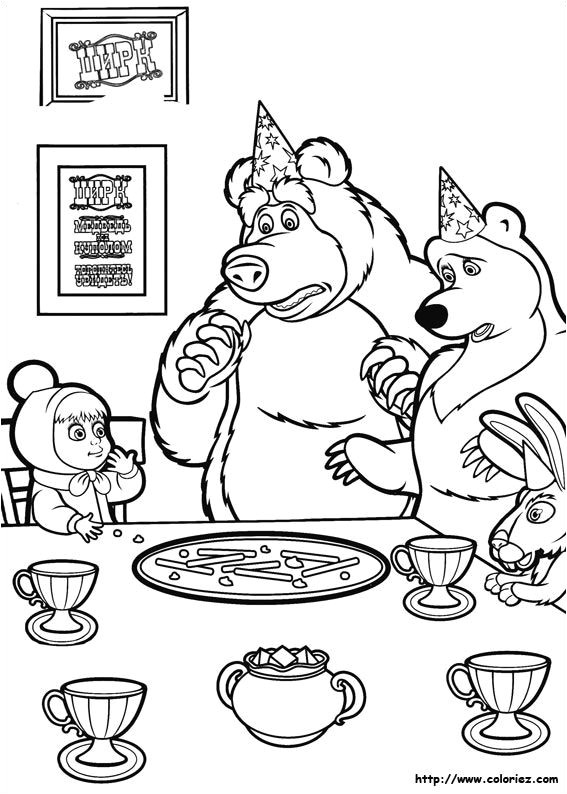 Jeux De Coloriage Masha Et Michka Masha Et Michka Coloriage 11 Activité Bébé Enfant