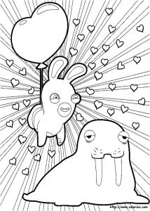 Lapin Cretin Coloriage Index Of Images Coloriage Les Lapins Cretins