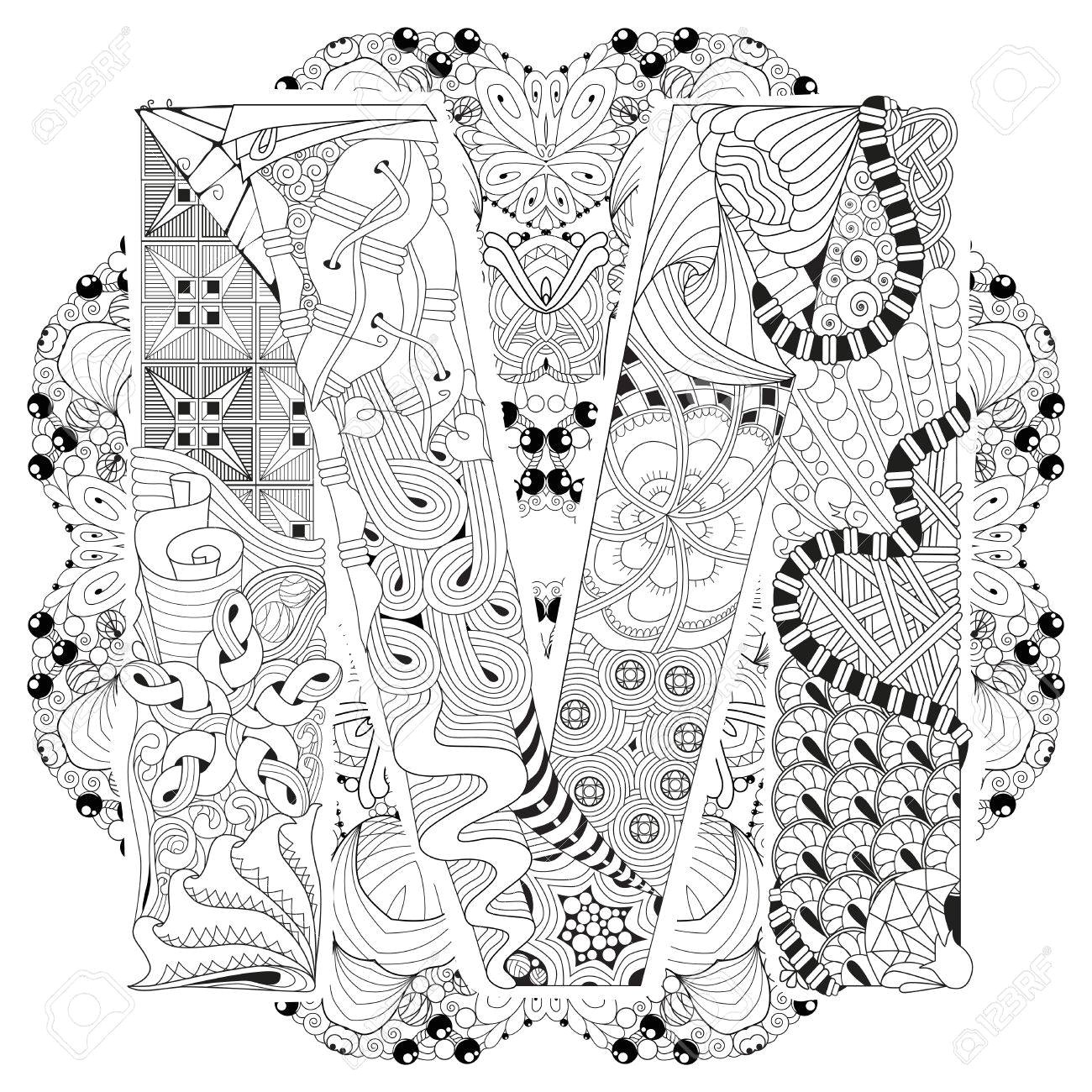 Livre Coloriage Destressant Design D Art Peint   La Main Coloriage Anti Stress Adulte Mandala