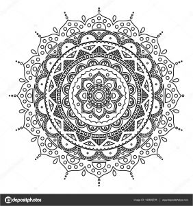 Livre Coloriage Destressant Mandala Médaillon De Cure In Nne Abstrait Fleur islamique Arabe