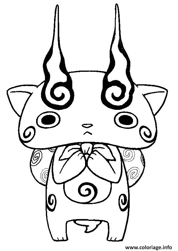 Livre De Coloriage Yo Kai Watch Coloriage Yo Kai Watch 2 Komasan Jecolorie