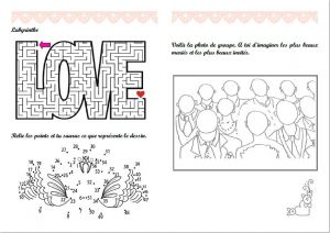 Livret Coloriage Mariage Gratuit Livret De Jeux Activités Mariage Home Made 7 10 Ans Filles En